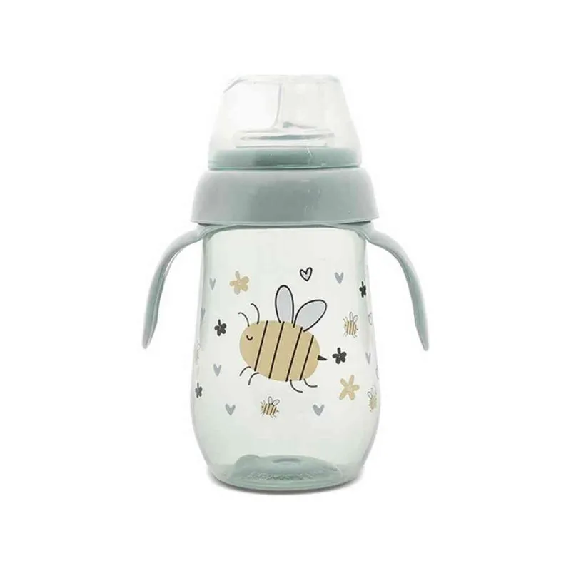 LORELLI SOLJA NON-SPILL WIDE NECK MY FRIEND - ICEBERG GREEN (260ML)