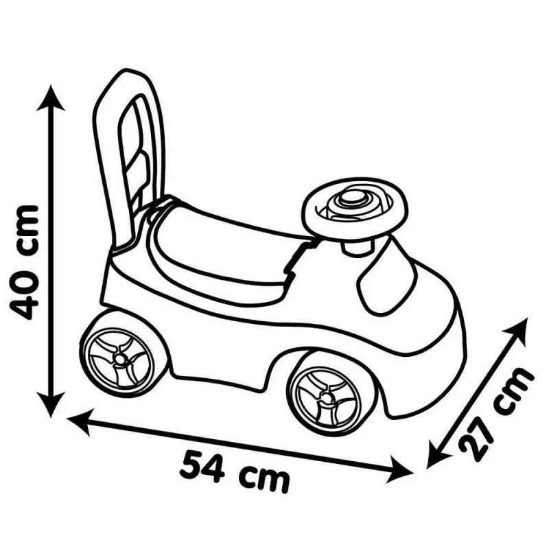 SMOBY AUTO RIDE-ON PINK